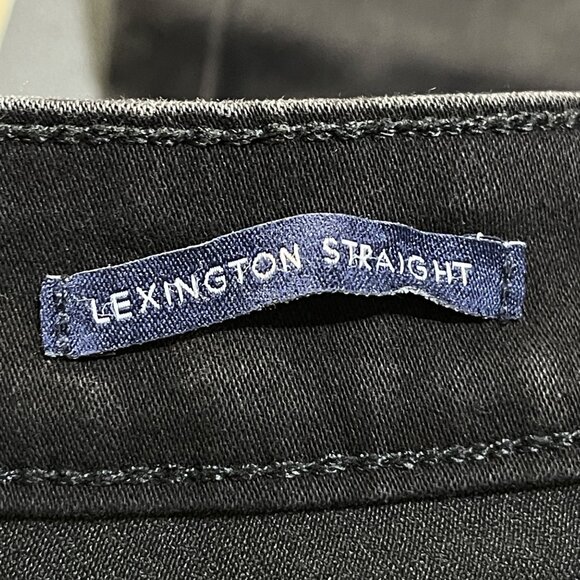 Charter Club Black Jeans Lexington Straight Size 14 Stretch - Picture 5 of 6